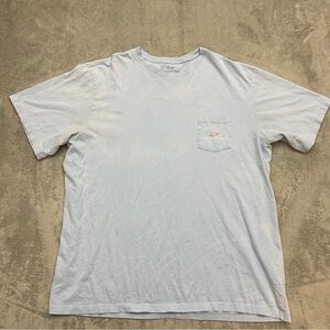 Vineyard Vines T-Shirt Light Blue Men Size XL Pocket Tee Short Sleeve Cotton